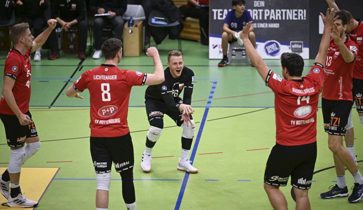 Volleyball, 2nd BL, TV Rottenburg - TuS Kriftel