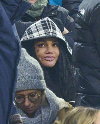 Candice Brook, girlfriend of Leroy Sane, FCB 10 in the match FC BAYERN MUENCHEN - WERDER BREMEN 0-1 on Jan 21, 2024 in Munich, Germany. Season 2023 2024, 1.Bundesliga, FCB, München, matchday 18, 18.Spieltag