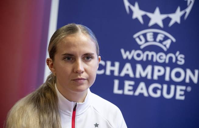 Football, CL Women, FC Rosengard Press Conference