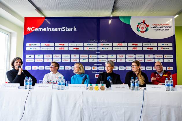 Special Olympics, Thuringian Winter Games 2024 in Oberhof, press conference