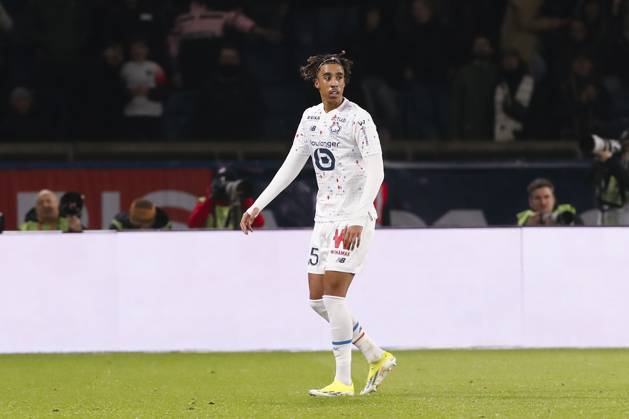 Leny Yoro (LOSC) FOOTBALL : Paris Saint Germain Vs Lille - Ligue 1 Uber Eats - 10 02 2024 MichaelBaucher Panoramic