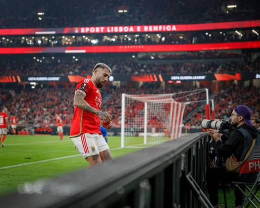 Nicolas Otamendi during UEFA Europa League 23 24 game between SL Benfica and Toulouse FC at Estadio Da Luz, Lisbon, Portugal. (Maciej Rogowski) Lisbon Estadio Da Luz Portugal Copyright: xMaciejxRogowskix slbtoulousefull-106