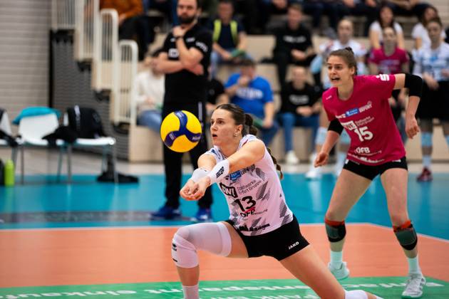 Volleyball, Women, 2nd BL, Schwarz-Weiß Erfurt - ESA Grimma Volleys