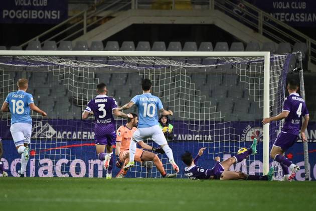 Foto Massimo Paolone LaPresse 26 Febbraio 2024 - Firenze, Italia - calcio - Fiorentina vs Lazio - Campionato italiano di calcio Serie A TIM 2023 2024 - Stadio Artemio Franchi. Nella foto: Luis Alberto (SS Lazio) realizza il gol 0-1 February 26, 2024 Florence, Italy - sport, calcio - Fiorentina vs Lazio - Italian Serie A Football Championship 2023 2024 - Artemio Franchi Stadium. In the pic: Luis Alberto (SS Lazio) goal 0-1 Copyright: xMassimoxPaolone LaPressex