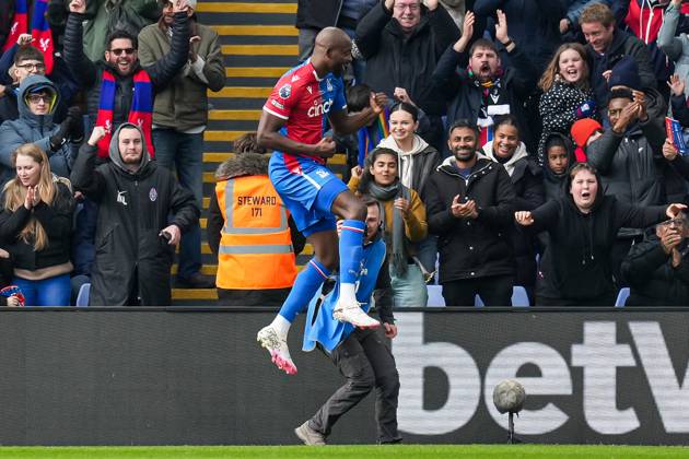 Jean-Philippe Mateta (14) of Crystal Palace celebrates after he scores the opening goal during the Premier League match between Crystal Palace and Luton Town at Selhurst Park, London, England on 9 March 2024. Copyright: xDavidxHornx PMI-6139-0303