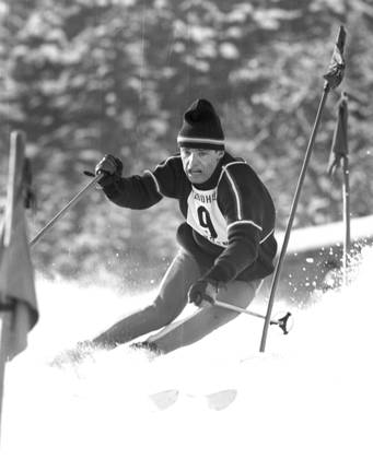Hahnenkamm race in Kitzbühel 24 01 1965 Mens slalom Jean Claude Killy France HM