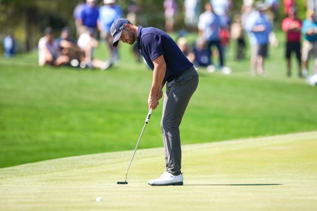March 15, 2024, Ponte Vedra Beach, Florida, United States: WYNDHAM CLARK (USA) putts the 3rd green during the second round of the 2024 PLAYERS Championship at TPC Sawgrass. Ponte Vedra Beach United States - ZUMAw109 20240315_fap_w109_010 Copyright: xDebbyxWongx