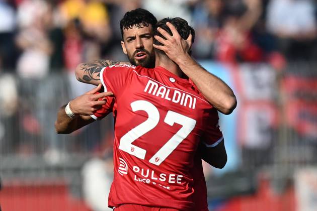 Db Monza 16 03 2024 - campionato di calcio serie A Monza-Cagliari foto Daniele Buffa Image nella foto: esultanza gol Daniel Maldini