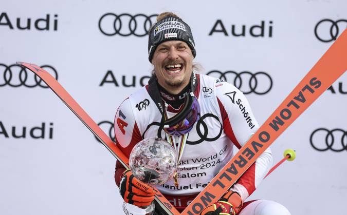 Bilder des Jahres 2024, Sport 03 März Sport Themen der Woche KW11 Sport Bilder des Tages ALPINE SKIING - FIS WC Final Saalbach SAALBACH,AUSTRIA,17.MAR.24 - ALPINE SKIING - FIS World Cup Final, slalom, men. Image shows Manuel Feller (AUT). GEPAxpictures xWolfgangxGrebien