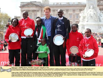 Athletics, London Marathon - Prince Harry presents the winners' trophies