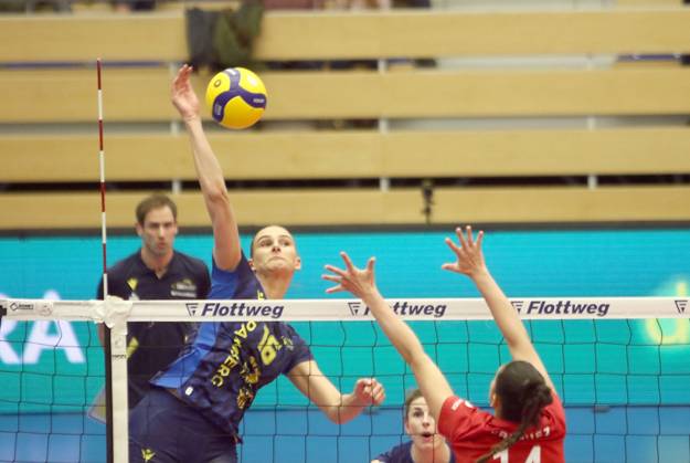 Volleyball, Women, VBL, Rote Raben Vilsbiburg - SSC Palmberg Schwerin