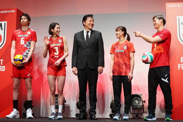 Volleyball, Press event of the Japanese Volleyball Association JVA in Tokyo