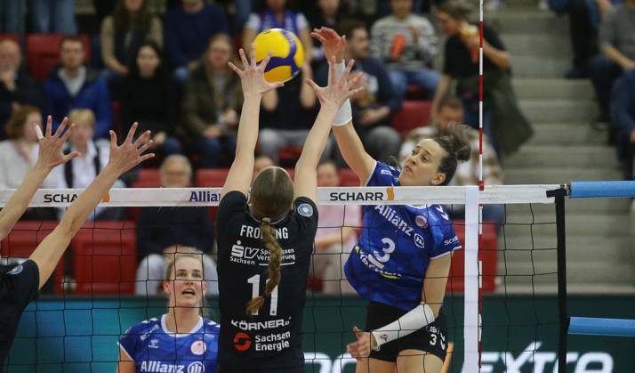 Volleyball, Women, VBL, PlayOffs, Allianz MTV Stuttgart - Dresdner SC