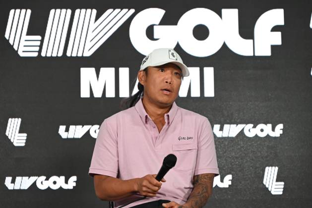 Anthony Kim Delivers Remarks On Injuries, Addiction, Hiatus And Return To Golf Anthony Kim is delivering remarks and answering questions from members of the media about his struggles with injuries and addiction, his 12-year hiatus, and his return to professional golf at Trump National Doral in Miami, Florida, on April 4, 2024. Anthony Ha-Jin Kim, an American professional golfer with three PGA, Golf Herren Tour wins, has participated in one Ryder Cup competition and one Presidents Cup competition. He has not played in a PGA Tour event since an injury in 2012. Miami United States Copyright: xKylexMazzax originalFilename:mazza-notitle240404_npcgd.jpg