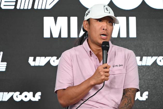 Anthony Kim Delivers Remarks On Injuries, Addiction, Hiatus And Return To Golf Anthony Kim is delivering remarks and answering questions from members of the media about his struggles with injuries and addiction, his 12-year hiatus, and his return to professional golf at Trump National Doral in Miami, Florida, on April 4, 2024. Anthony Ha-Jin Kim, an American professional golfer with three PGA, Golf Herren Tour wins, has participated in one Ryder Cup competition and one Presidents Cup competition. He has not played in a PGA Tour event since an injury in 2012. Miami United States Copyright: xKylexMazzax originalFilename:mazza-notitle240404_nphkI.jpg