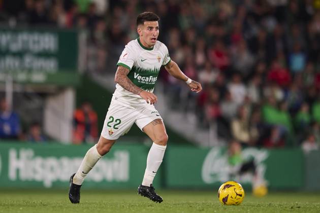 LaLiga Hypermotion, Elche CF v Real Oviedo ELCHE, SPAIN - APRIL 5: Nico Fernandez Left-Back of Elche CF runs with the ball during the LaLiga Hypermotion match between Elche CF and Real Oviedo at Manuel Martinez Valero Stadium, on April 5, 2024 in Elche, Spain. (Photo By Francisco Macia Photo Players Images) Elche Estadio Manuel Martinez Valero Alicante Spain Copyright: xFranciscoxMacia PhotoxPlayersxImagesx