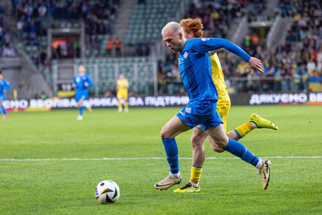 WROCLAW 26.03.2024 FINALOWY MECZ BARAZOWY ELIMINACJE DO MISTRZOSTW EUROPY 2024: UKRAINA - ISLANDIA --- UEFA EURO, EM, Europameisterschaft,Fussball 2024 QUALIFICATION FINAL PLAY-OFF MATCH IN WROCLAW: UKRAINE - ISLAND nz JON DAGUR THORSTEINSSON FOT. ERNEST KOLODZIEJ 400mm.pl NEWSPIX.PL --- Newspix.pl 20240326_KOL1613