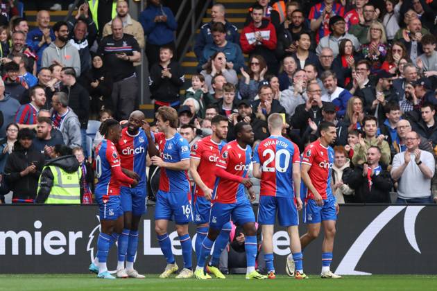 Jean-Philippe Mateta of Crystal Palace celebrates his goal during the Premier League match between Crystal Palace and Manchester City at Selhurst Park, London, England on 6 April 2024. Copyright: xJoshuaxSmithx 40400048