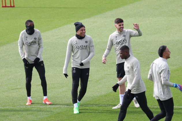 Football, CL, Paris Saint Germain Training