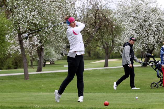 GOLF - Audi Circuit FROHNLEITEN,AUSTRIA,10.APR.24 - GOLF - Audi Circuit, GC Murhof. Image shows Brigitte Kliment-Obermoser (AUT).  GEPAxpictures xHansxOberlaender