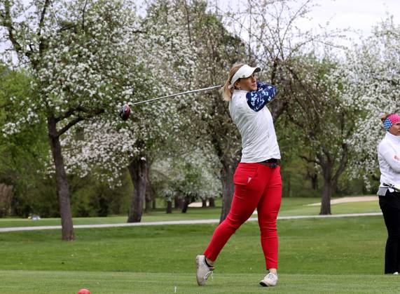 GOLF - Audi Circuit FROHNLEITEN,AUSTRIA,10.APR.24 - GOLF - Audi Circuit, GC Murhof. Image shows Michaela Kirchgasser.  GEPAxpictures xHansxOberlaender