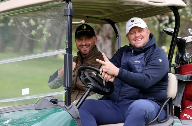 GOLF - Audi Circuit FROHNLEITEN,AUSTRIA,10.APR.24 - GOLF - Audi Circuit, GC Murhof. Image shows Georg Lechner and Herbert Riegler.  GEPAxpictures xHansxOberlaender