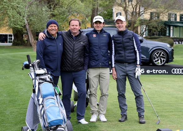 GOLF - Audi Circuit FROHNLEITEN,AUSTRIA,10.APR.24 - GOLF - Audi Circuit, GC Murhof. Image shows Wolfgang Schachinger, Peter Ausserhofer, Maximilian Steinlechner and Wolfgang Pichler.  GEPAxpictures xHansxOberlaender