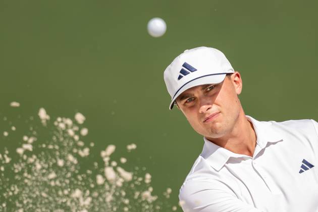240410 Ludvig Aberg of Sweden during a practice round prior to the 2024 Masters Golf Tournament on April 10, 2024 in Augusta Photo Petter Arvidson BILDBYRAN kod PA PA0791 bbeng golf masters the masters Augusta us masters sverige  Copyright: PETTERxARVIDSON BB240410PA011
