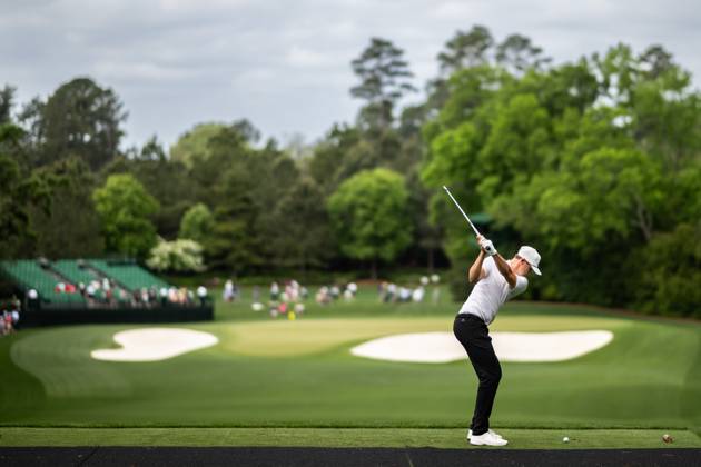 240410 Ludvig Aberg of Sweden during a practice round prior to the 2024 Masters Golf Tournament on April 10, 2024 in Augusta Photo Petter Arvidson BILDBYRAN kod PA PA0791 bbeng golf masters the masters Augusta us masters sverige  Copyright: PETTERxARVIDSON BB240410PA020