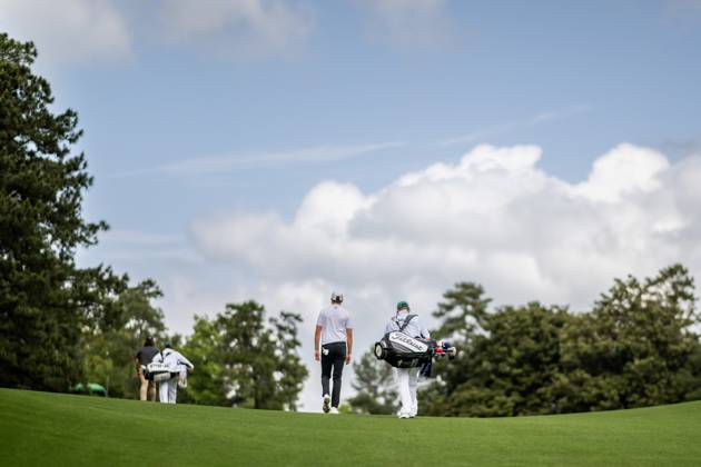 240410 Ludvig Aberg of Sweden during a practice round prior to the 2024 Masters Golf Tournament on April 10, 2024 in Augusta Photo Petter Arvidson BILDBYRAN kod PA PA0791 bbeng golf masters the masters Augusta us masters sverige  Copyright: PETTERxARVIDSON BB240410PA036