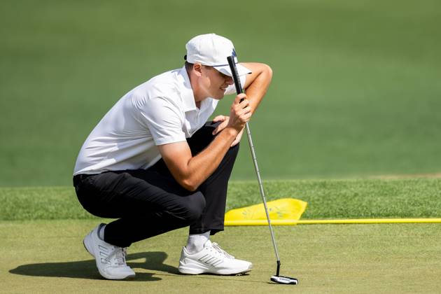 240410 Ludvig Aberg of Sweden during a practice round prior to the 2024 Masters Golf Tournament on April 10, 2024 in Augusta Photo Petter Arvidson BILDBYRAN kod PA PA0791 bbeng golf masters the masters Augusta us masters sverige  Copyright: PETTERxARVIDSON BB240410PA101