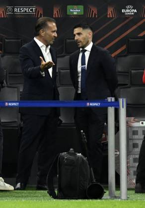 Foto IPP Paolo Bona Milano 11 04 2024 UEFA Europa League di Calcio stagione 2023 2024 partita Milan-Roma Nella foto Gerry Cardinale proprietario del Milan a bordo campo Italy Photo Press Worldwide Copyright italy Italy ITALY Copyright: xR4924_italyphotopressx
