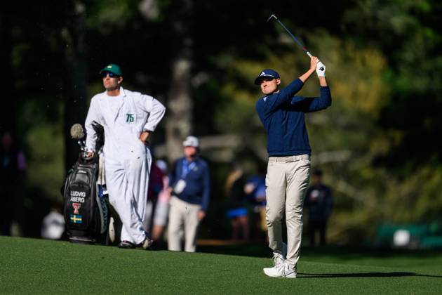 240412 Ludvig Aberg of Sweden during the second round of the 2024 Masters Golf Tournament on April 12, 2024 in Augusta Photo Petter Arvidson BILDBYRAN kod PA PA0793 bbeng golf masters the masters augusta us masters  Copyright: PETTERxARVIDSON BB240412PA015