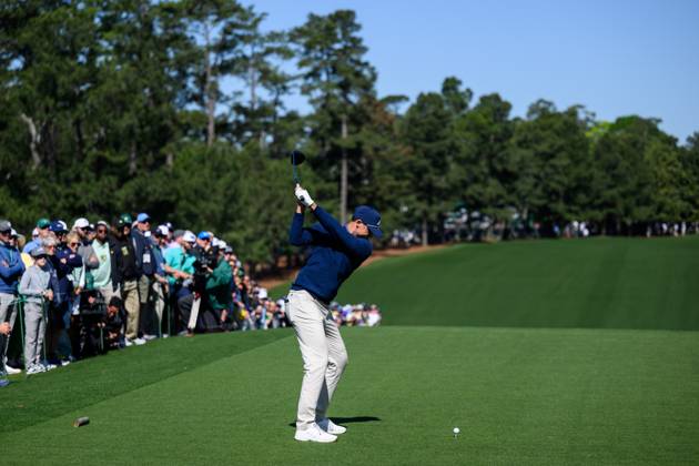 240412 Ludvig Aberg of Sweden during the second round of the 2024 Masters Golf Tournament on April 12, 2024 in Augusta Photo Petter Arvidson BILDBYRAN kod PA PA0793 bbeng golf masters the masters augusta us masters  Copyright: PETTERxARVIDSON BB240412PA037