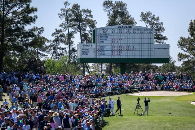 240412 Ludvig Aberg of Sweden during the second round of the 2024 Masters Golf Tournament on April 12, 2024 in Augusta Photo Petter Arvidson BILDBYRAN kod PA PA0793 bbeng golf masters the masters augusta us masters  Copyright: PETTERxARVIDSON BB240412PA041