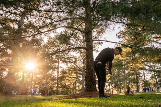 240412 Wyndham Clark of the United States during the second round of the 2024 Masters Golf Tournament on April 12, 2024 in Augusta Photo Petter Arvidson BILDBYRAN kod PA PA0793 bbeng golf masters the masters Augusta us masters  Copyright: PETTERxARVIDSON BB240412PA111