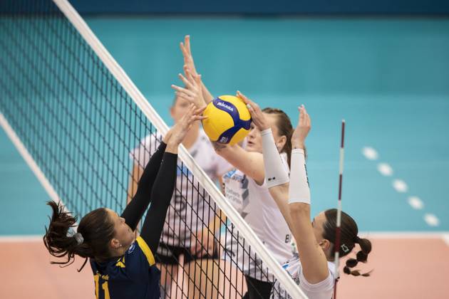 Volleyball, Women, 2nd BL, Schwarz-Weiss Erfurt - DSHS SnowTrex Köln