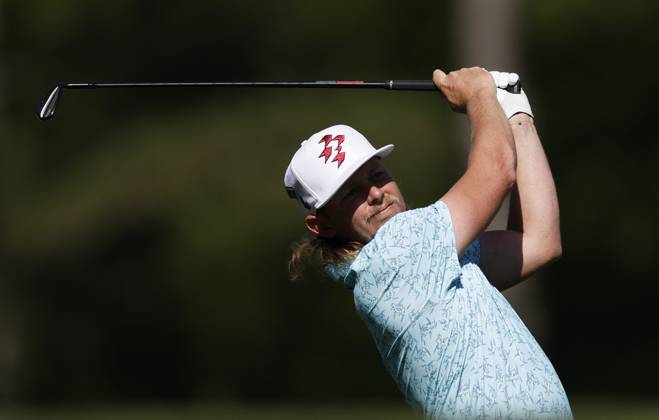 Australia s Cameron Smith hits his tee shot on the twelfth hole during the third round of the Masters Tournament at Augusta National Golf Club in Augusta, Georgia on Saturday, April 13, 2024.  AUG20240413139 JOHNxANGELILLO
