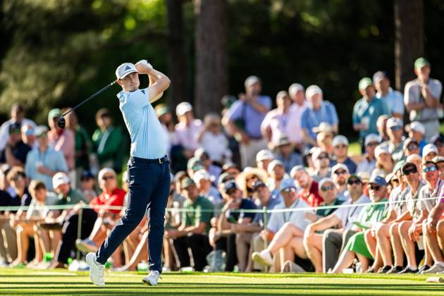 240413 Ludvig Aberg of Sweden during the third round of the 2024 Masters Golf Tournament on April 13, 2024 in Augusta Photo Petter Arvidson BILDBYRAN kod PA PA0794 bbeng golf masters the masters Augusta us masters sverige  Copyright: PETTERxARVIDSON BB240413PA105