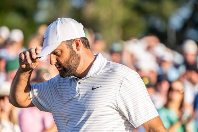 240413 Scottie Scheffler of the United States after the third round of the 2024 Masters Golf Tournament on April 13, 2024 in Augusta Photo Petter Arvidson BILDBYRAN kod PA PA0794 bbeng golf masters the masters Augusta us masters depp  Copyright: PETTERxARVIDSON BB240413PA136