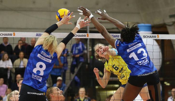 Volleyball, Women, VBL, Final 1, Allianz MTV Stuttgart - SSC Palmberg Schwerin