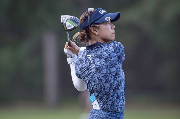 April 18, 2024, The Woodlands, Texas, USA: JENNY SHIN tees off at the 5th hole during round 1 of The Chevron Championship at The Club at Carlton Woods on April 18, 2024, in The Woodlands, Texas. The Woodlands USA - ZUMAp213 20240418_znp_p213_062 Copyright: xLynnxPenningtonx