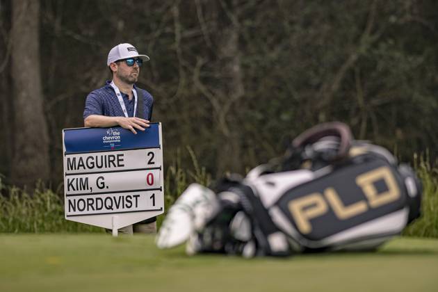 April 18, 2024, The Woodlands, Texas, USA: The Chevron Championship at The Club at Carlton Woods on April 18, 2024, in The Woodlands, Texas. The Woodlands USA - ZUMAp213 20240418_znp_p213_063 Copyright: xLynnxPenningtonx
