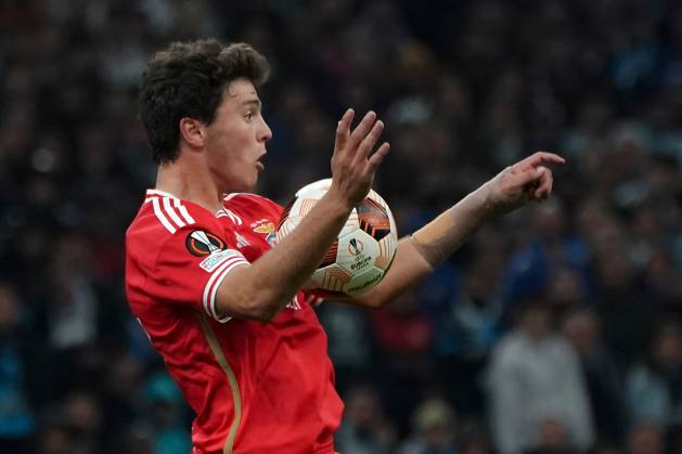 Joao Neves (SL Benfica) FOOTBALL : Olympique de Marseille vs SL Benfica - Ligue Europa - Quart de finale retour - Marseille - 18 04 2024 NorbertScanella Panoramic