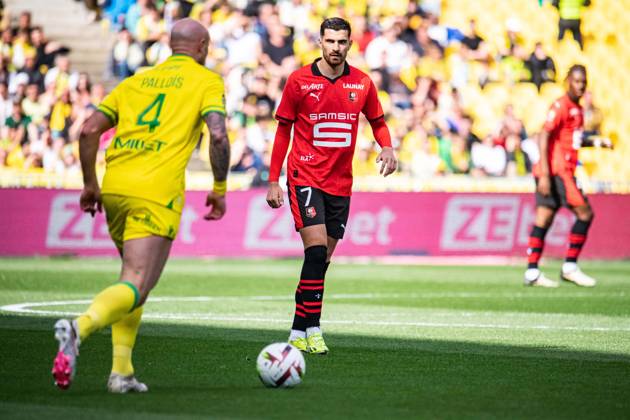 Martin Terrier (Stade Rennais) FOOTBALL : FC Nantes x Stade Rennais - Ligue 1 - Journà e 30 - 20 04 2024 BaptisteAutissier Panoramic
