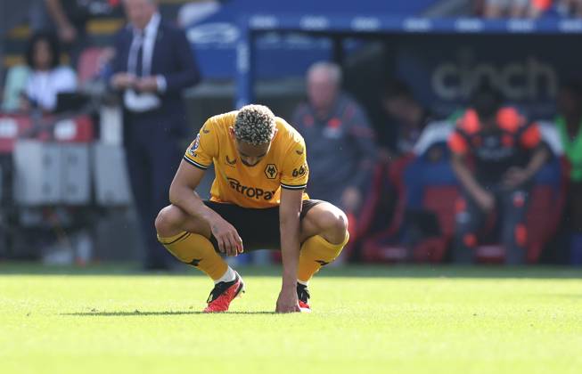 Crystal Palace v Wolverhampton Wanderers - Premier League - Selhurst Park September 3, 2023, London: London, England, 3rd September 2023. Matheus Cunha of Wolverhampton Wanderers looks dejected after the Premier League match at Selhurst Park, London. London EDITORIAL USE ONLY Copyright: xx ZUMA-20230903_faf_si1_104.jpg PaulxTerryx csmphotothree148833