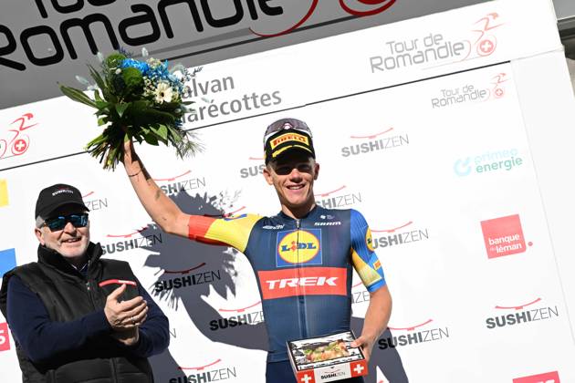25-04-2024 Tour De Romandie; Tappa 02 Fribourg - Les Marecottes; 2024, Lidl - Trek; Nys, Thibau; Les Marecottes;