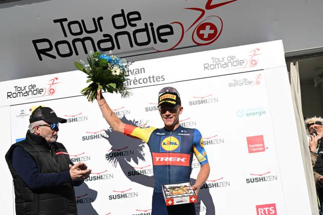 25-04-2024 Tour De Romandie; Tappa 02 Fribourg - Les Marecottes; 2024, Lidl - Trek; Nys, Thibau; Les Marecottes;