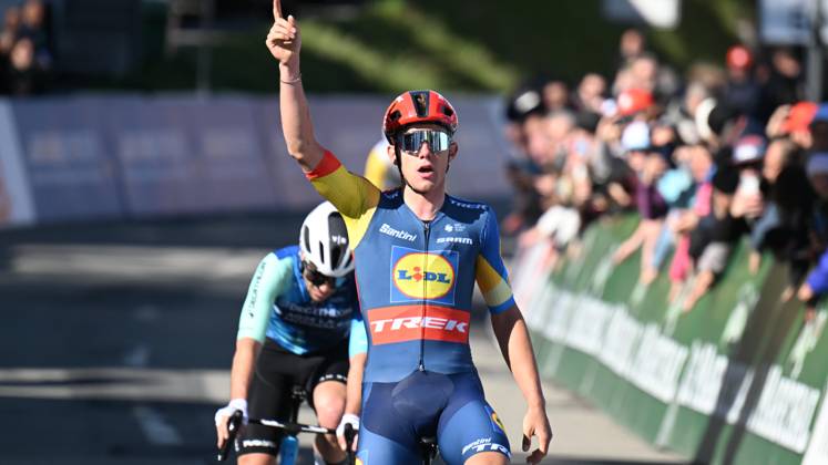 25-04-2024 Tour De Romandie; Tappa 02 Fribourg - Les Marecottes; 2024, Lidl - Trek; Nys, Thibau; Les Marecottes;