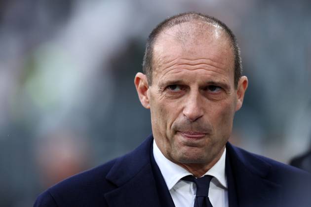 Juventus Fc - Ac Milan Massimiliano Allegri, head coach of Juventus Fc looks on during the Serie A match beetween Juventus Fc and Ac Milan at Allianz Stadium on April 27, 2024 in Turin, Italy . Torino Allianz Stadium Italy Copyright: xMarcoxCanonierox